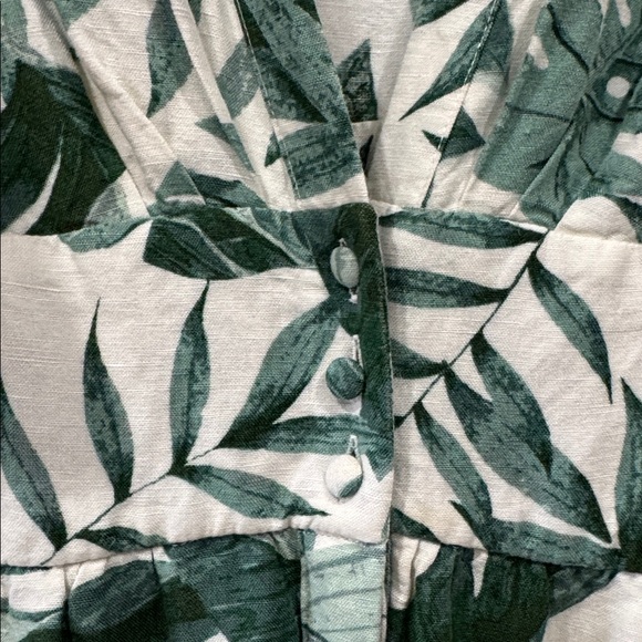 H&M x Johanna Ortiz Green Botanical Print Midi Dress - Picture 4 of 4